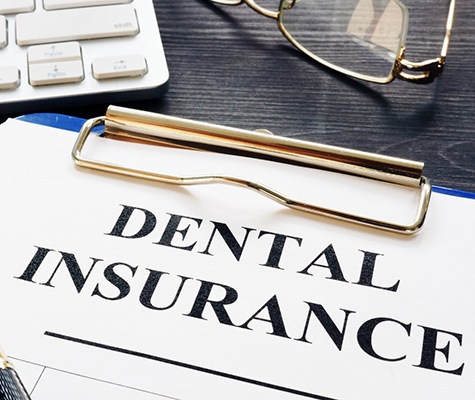 Dental insurance form for emergency care.
