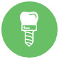 Dental implant special icon