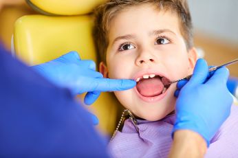 Little Boy Getting a Dental Exam