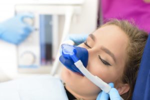 girl receiving sedation dentistry in Lancaster